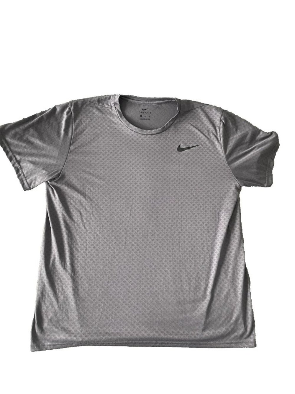 Nike Gray Men’s Athletic Tee Dri Fit Breathable Size XL